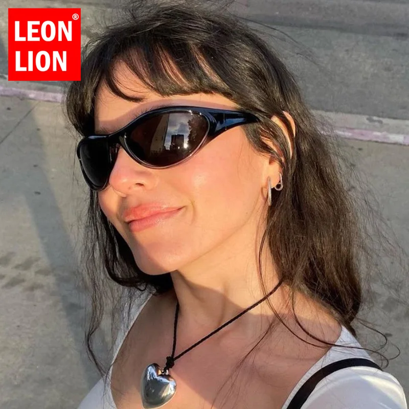

LeonLion Funny Y2K Sunglasses Women Vintage Personality Goggles for Women/Men Luxury Desinger Glasses Women Lents De Sol Mujer
