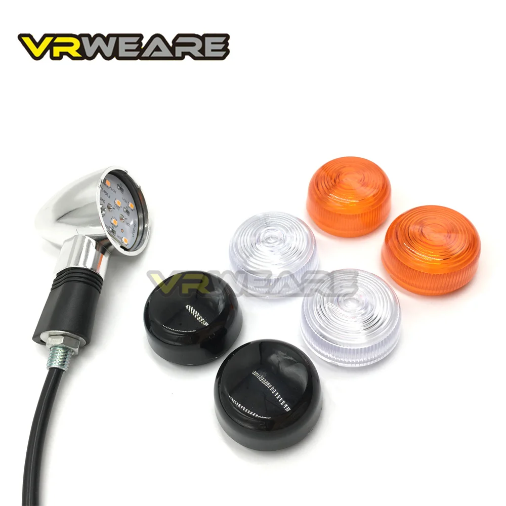 Turn Signal Indicator Light Lens For Kawasaki Vulcan VN800 900 1500 1600 1700 2000Custom Honda VTX1300 C R S RETRO Turn light