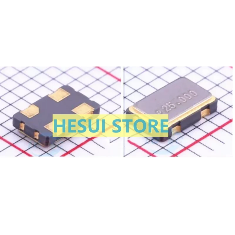 1/5/10PCS Active chip crystal 5032 25M 25MHZ 25.000MHZ 3.3V-5V 1.8V wide temperature