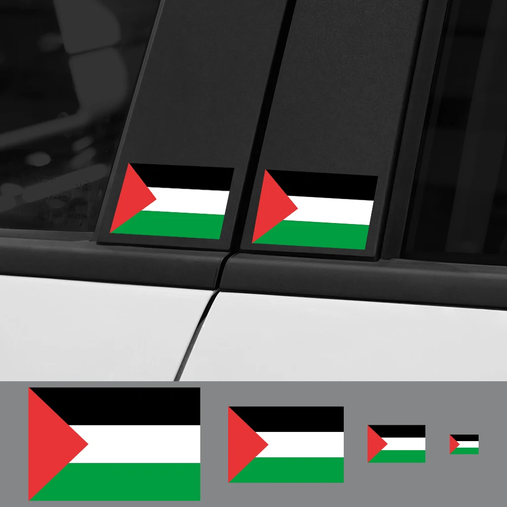 3pcs Palestine Flag Car Stickers Auto Motorcycle DIY Decoration PVC Sticker Waterproof Styling Decals Car Exterior Accessories