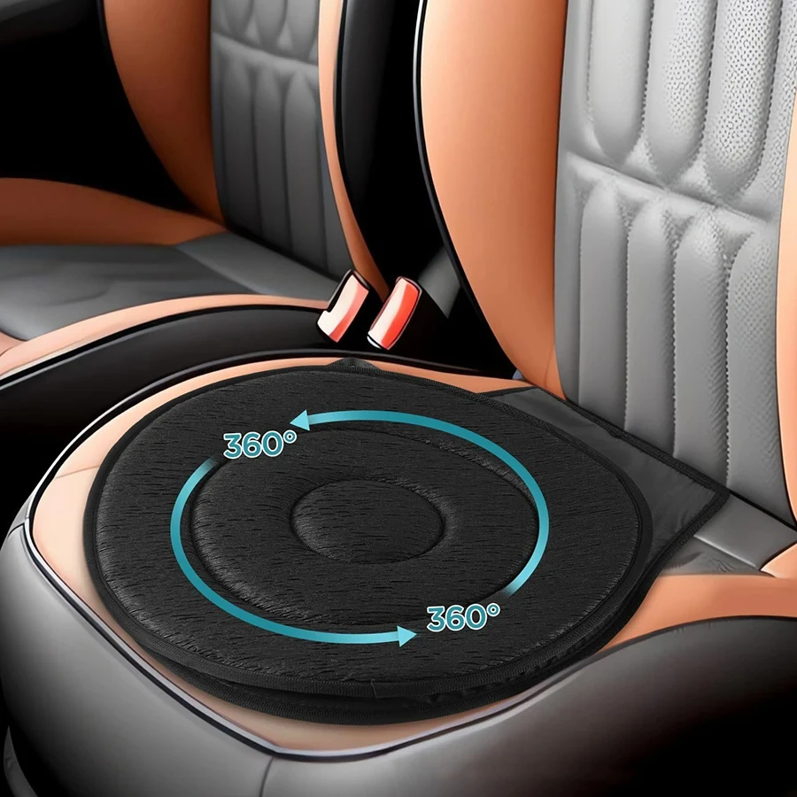 360° Drehbares Autositzkissen für Ältere und Schwangere Universelles Multifunktionales Mobiles Drehbares Sitzkissen – Detail 3