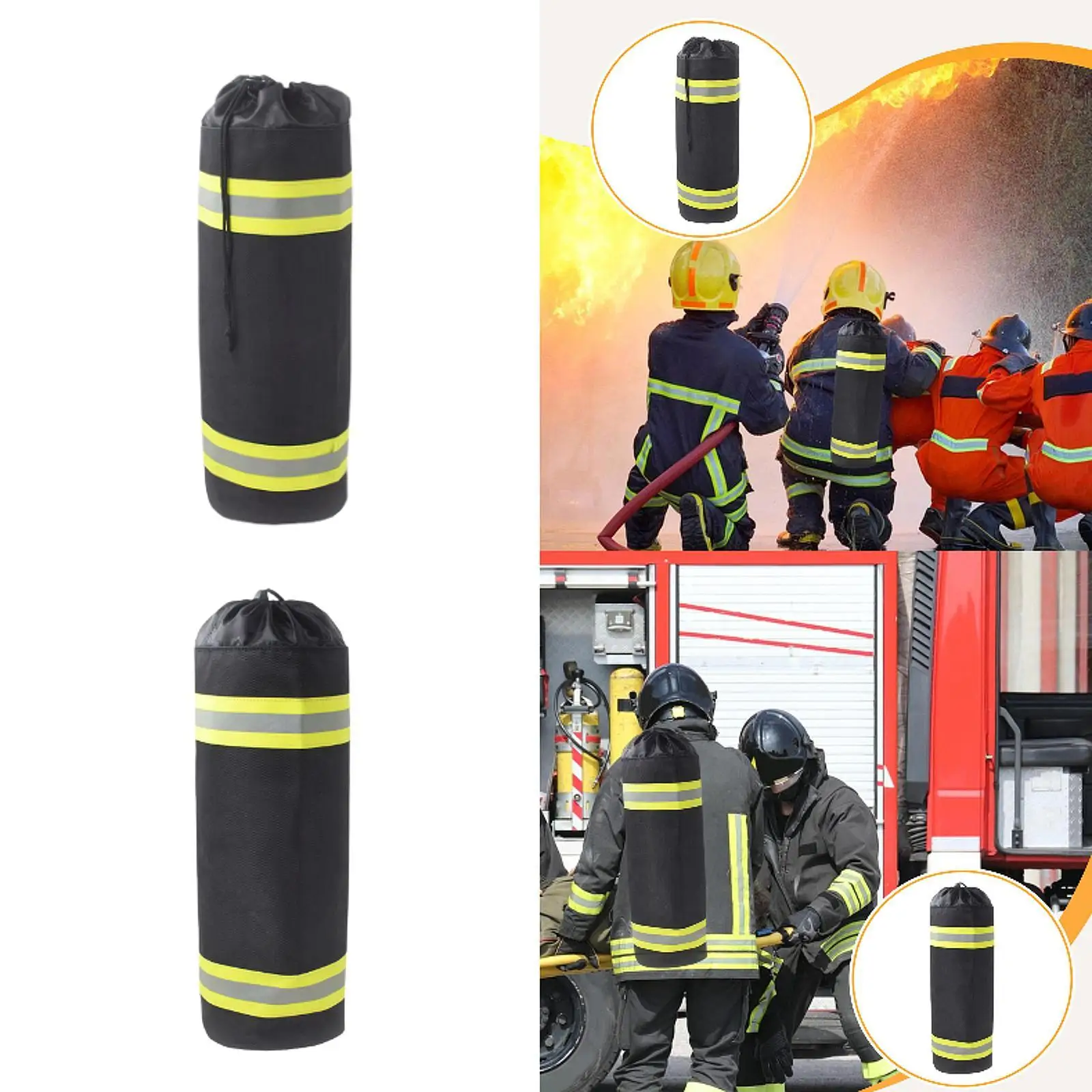 

Сумка для переноски кислородного баллона, портативный износостойкий держатель для защиты от царапин, защитный чехол для бутылок с воздушным респиратором, чехол