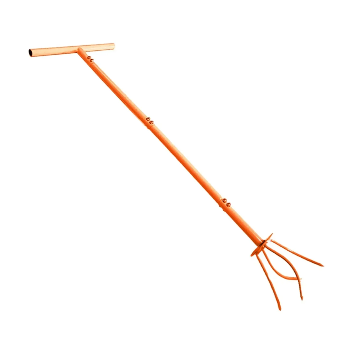 

Manual Hand Tiller Detachable Labor Saving Agriculture Farmer Tool Loosen Soil Ripper,Lawn Aerator for Cultivating