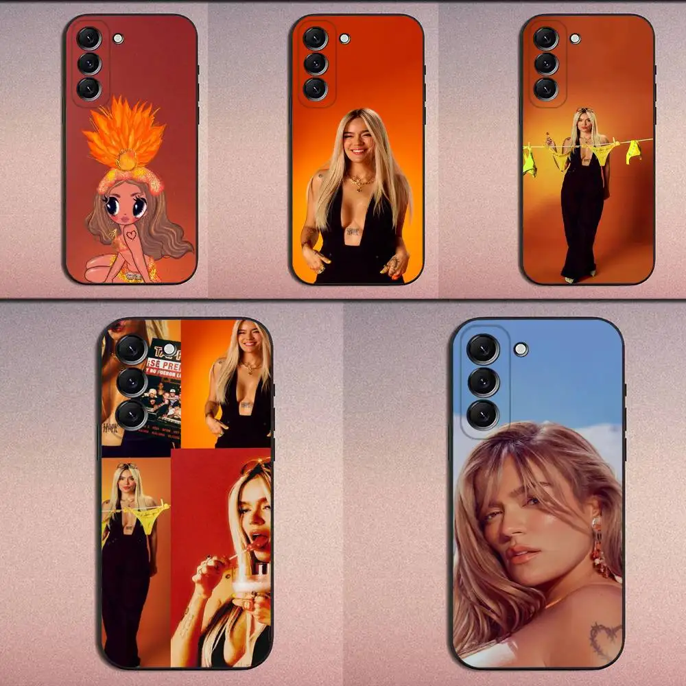 

K-Karol G Tropicoqueta Phone Case For Samsung Galaxy A20,A21s,A22,A31,A32,A52,A53,A72,73,A80 Soft Black Cover