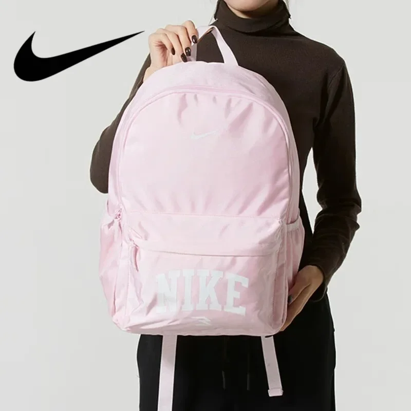 Nike Men Women New Backpack Student School Bag Sports Training Rucksack Large Capacity Wear Resistant Daypack N32533091GS-001