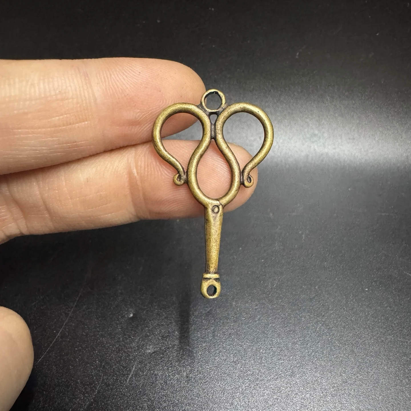 Craftsmanship Precision Scissors - Brass Home Decor Sculpture Keychain Necklace Pendant