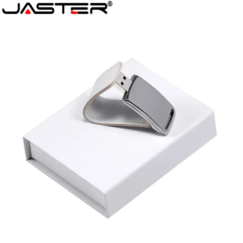 JASTER Custom Logo For USB 2.0 Flash stick 64GB 32GB 4GB 8GB 16GB Pendrive Leather Usb+Gifts Box(Over 10pcs Free Logo)
