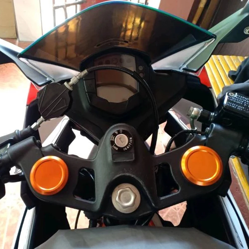Front Fork Suspension Top Cover Cap For KTM RC125 RC200 RC390 RC 125 200 390 2014 - 2024 Front Fork Cover Shock Absorber Cap