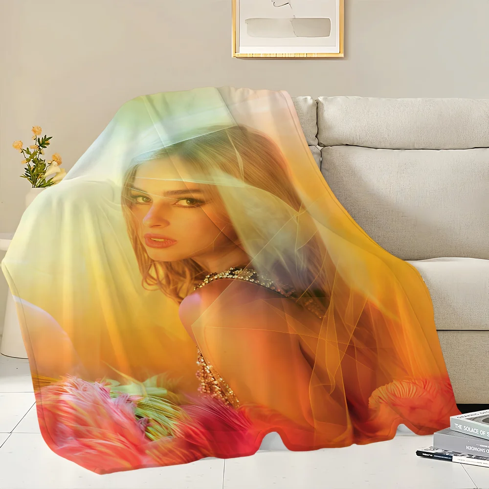 المغني أ-أديسون راي أديسون بطانية الفانيلا الدافئة الراحة لينة بطانية قطيفة للنزهة سرير الأرائك المنازل وغرف النوم