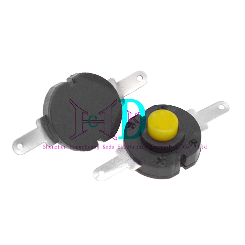 10pcs Button switch 14 * 13MM strong light flashlight micro motion power button switch 1413-YK self-locking one on one off