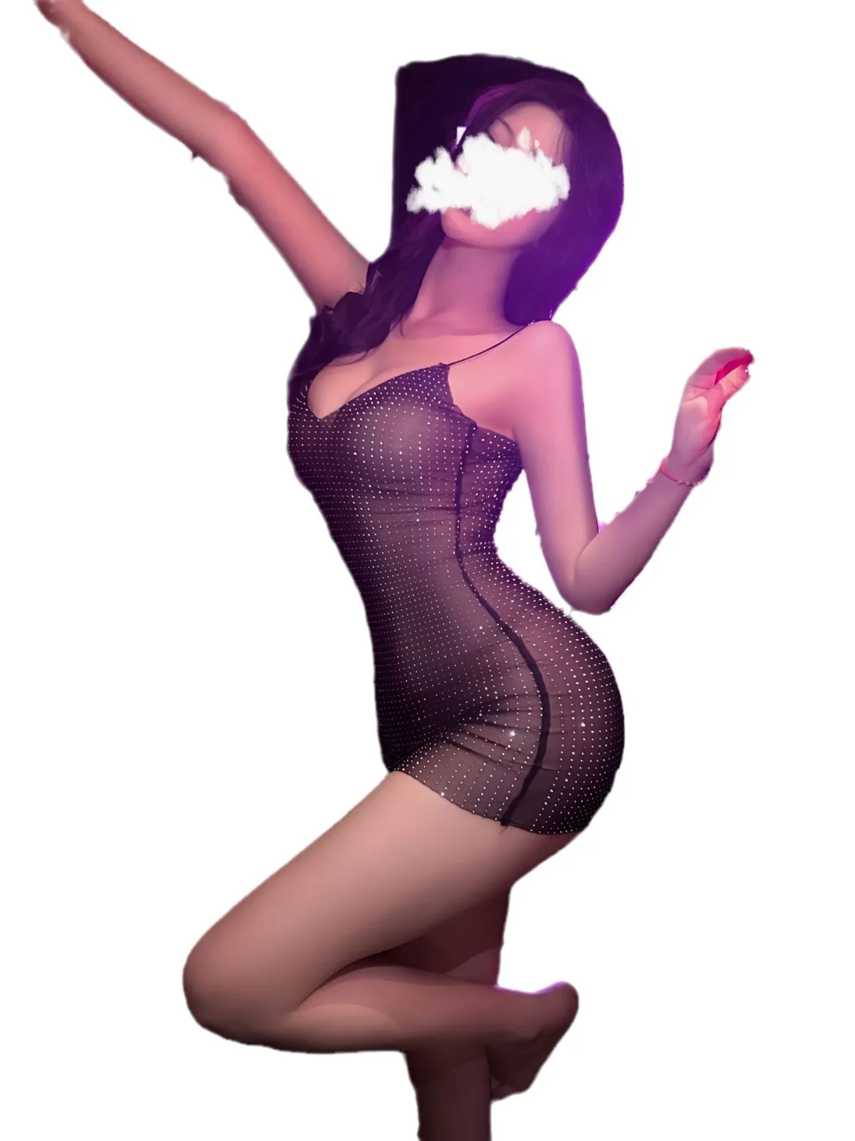 섹시한 V넥 로우 컷 란제리, 성숙한 매력, 우아하고 부드러운 할로우 아웃 캐미솔, 가볍고 투명한 핫 다이아몬드 원피스, 2MZ4