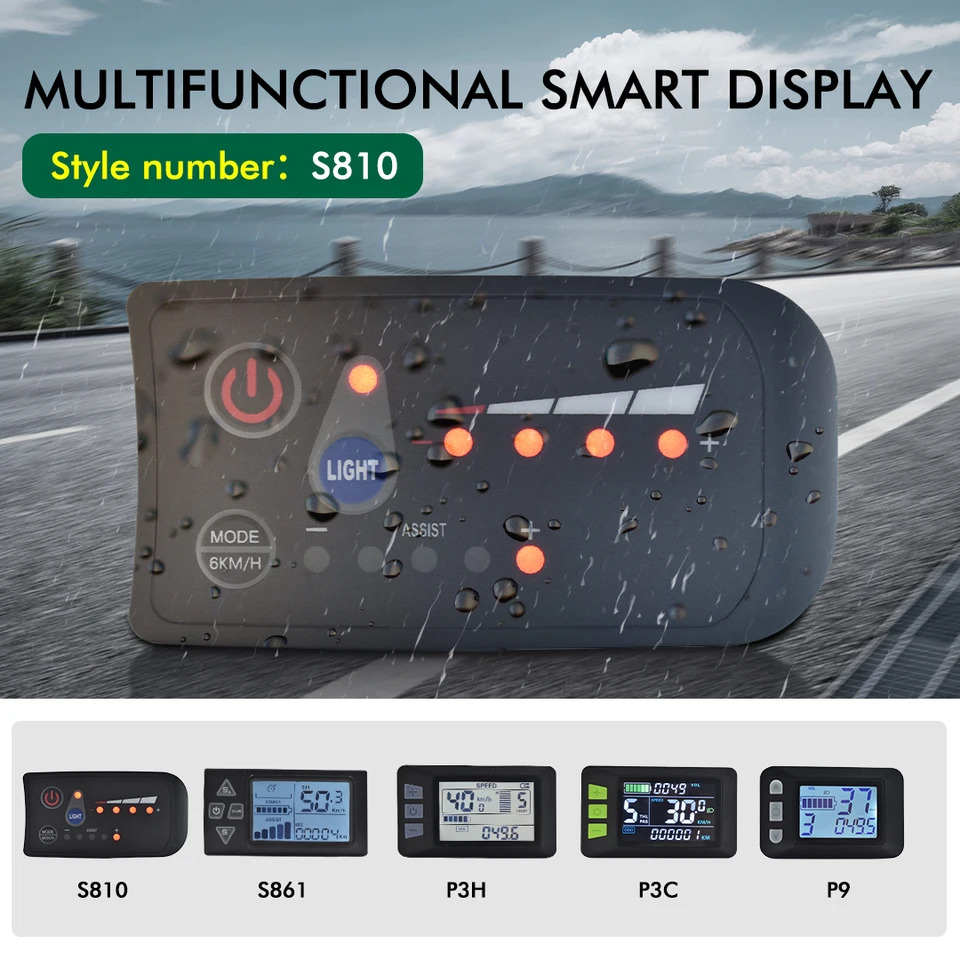 UART 2 Multifunctional LCD Screen Electric Bicycle Display Computer Bike Rainproof Speedometer Odometer Cycling Waterproof image 28