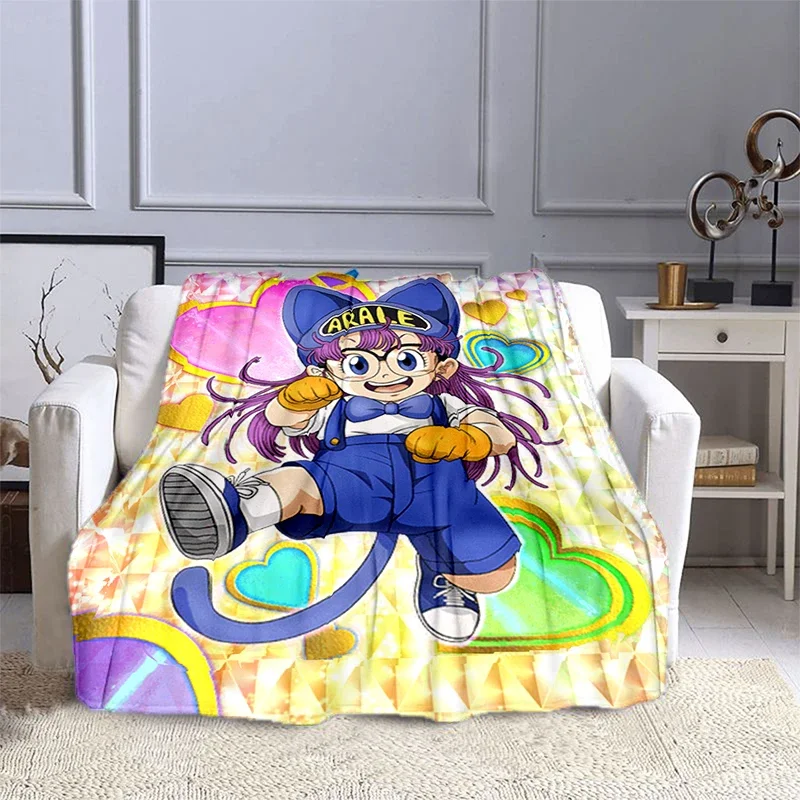 2026 Kawaii Girl Arale 3d Print Anime Blanket Children's Warm Soft And Comfortable Home Travel Home