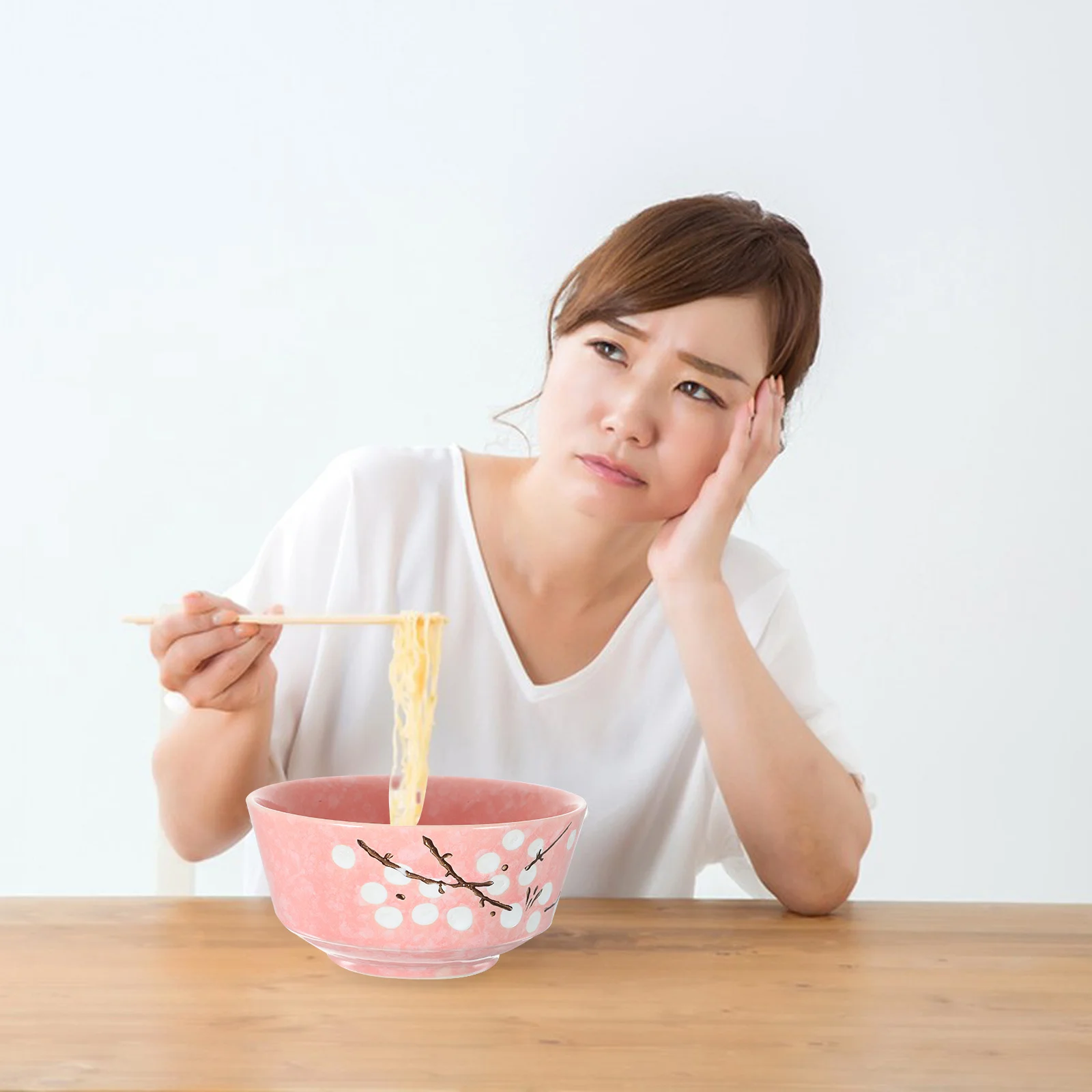 

6 шт., набор керамической посуды в японском стиле, современная шикарная посуда для домашнего использования, легко чистящиеся штабелируемые миски, тарелки, чашки, ложки