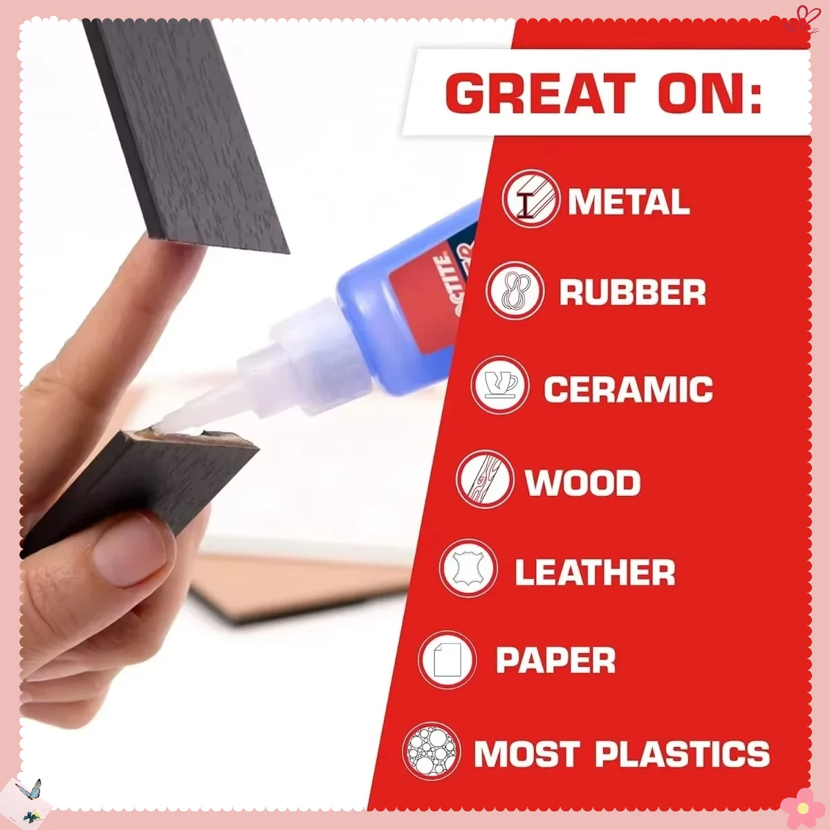 Super Glue Pro, Cairan Pengering Cepat untuk Perbaikan Plastik, Logam, Kayu, Ikatan Kuat & Transparan untuk Kerajinan, Perbaikan Rumah oleh Profesional.