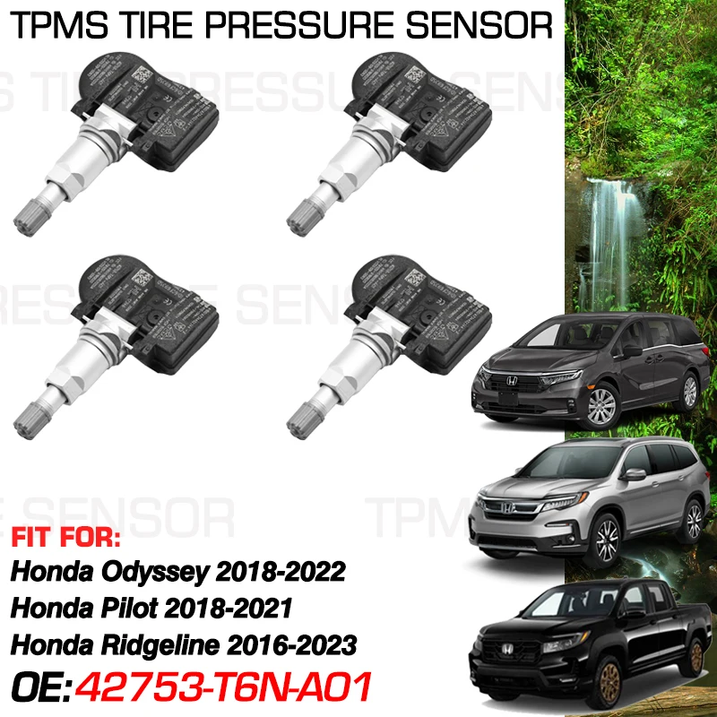 

433MHz Tire Pressure Monitor For Honda Odyssey RL6 2018-2022 Honda Pilot Honda Ridgeline 2017-2023 42753-T6N-A01 42753-T6N-E02