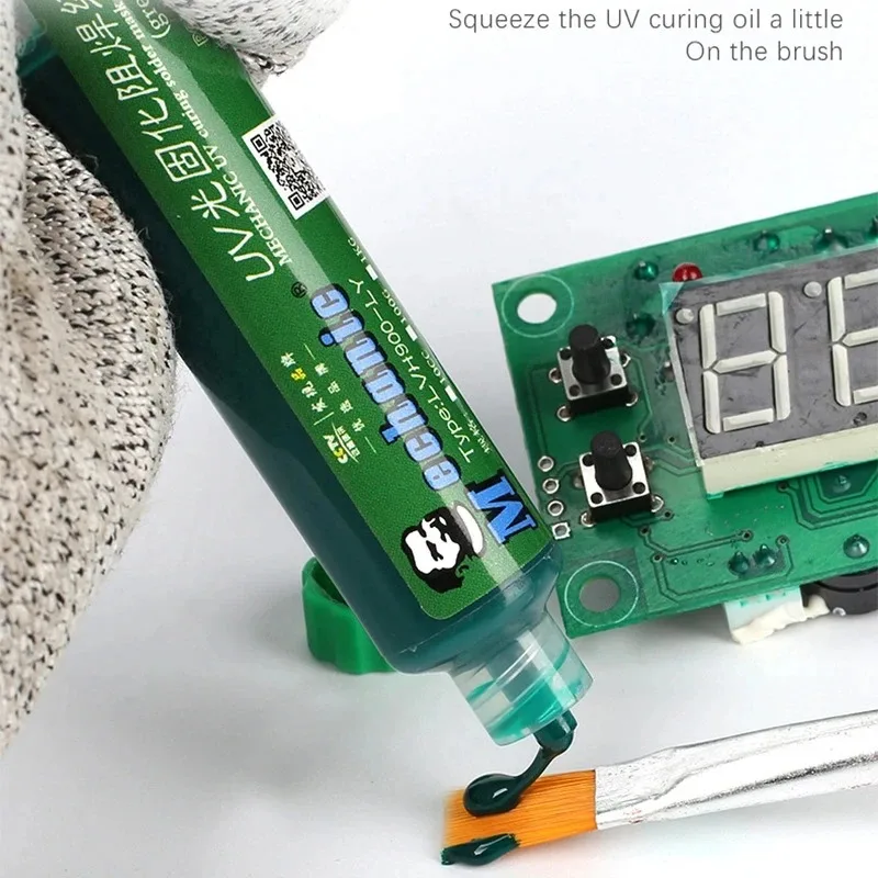 6 Colors 10ml UV Curing Solder Mask Ink for PCB BGA Circuit Board Insulating Protect Soldering Paste Flux Oil Mechanic
