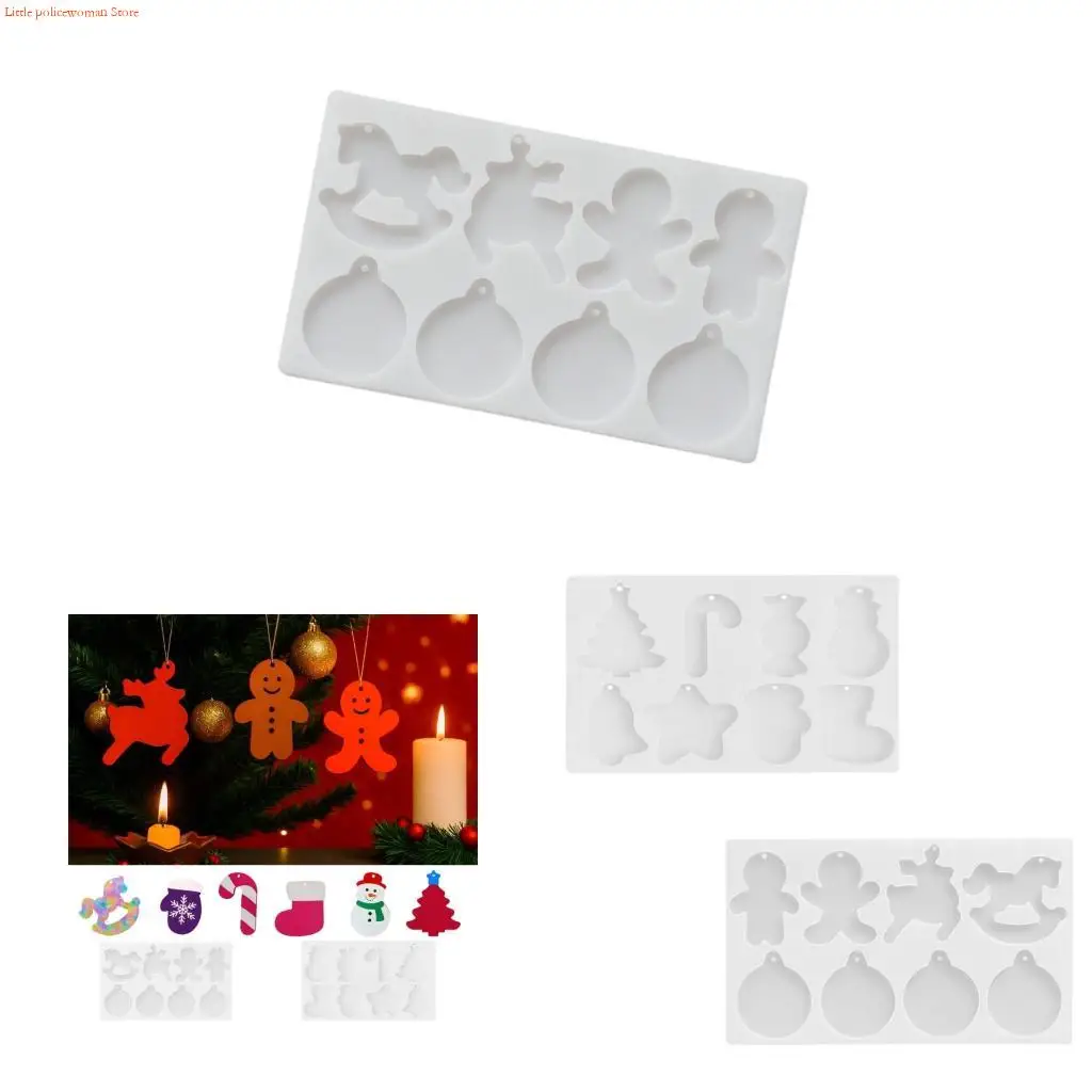 

F92D Reusable Silicone Snowman Mold Christmas Baking Tool For Ice Cubes Creation