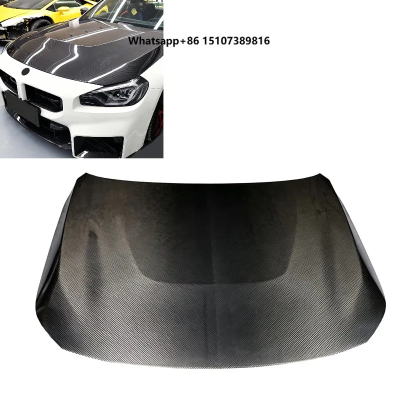 New Carbon Fiber OEM Style Front Hood Cover for 2 Series G87 M2 G42 225i M240i 2023+ Car Exterior Performance Kit
