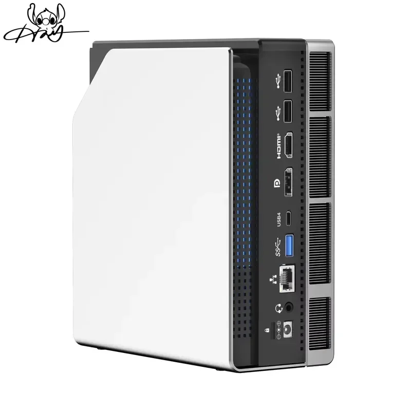High Performance Mini PC 16 Core 32 Thread 128GB LPDDR5X 2TB SSD Gaming Computer with XDNA 2 NPU