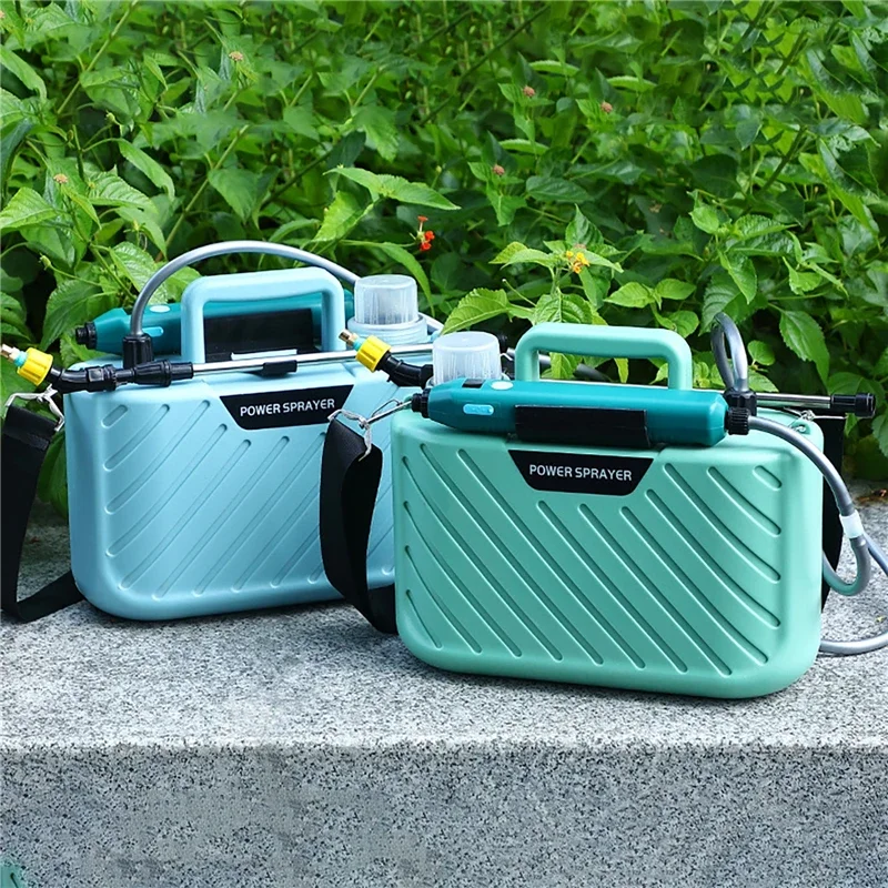 2400mAh 5L Capacity Watering Can Electric Sprayer with Shoulder Strap Auto Atomization Plants Sprinkler Garden Irrigation Tool