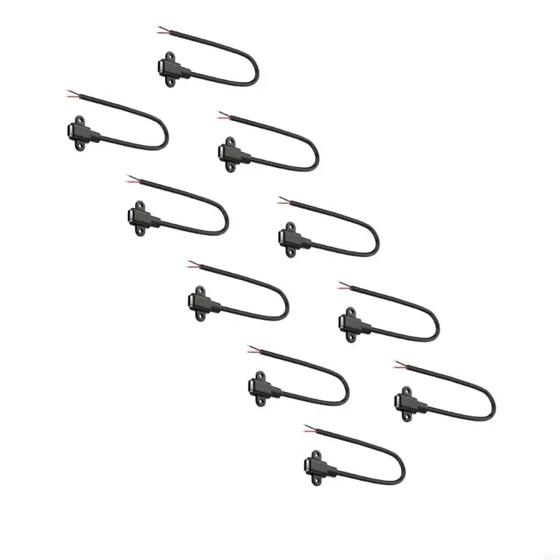 10Pcs Short Length USB C Female Port Cables For Embedded Devices And Panel 83CF