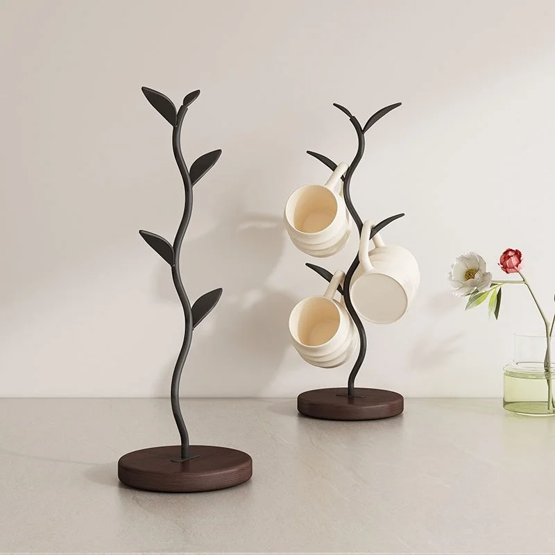 Tree Shaped Cup Holder Creative Decor Living Room Teacup Storage Key Organizer For Entryway Home Table Display Ornament Gift