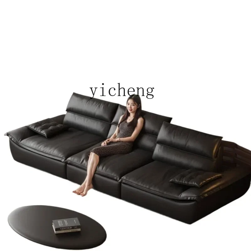 

sailing sofa modern simple living room advanced lazy sofa deep sitting straight row leather sofa