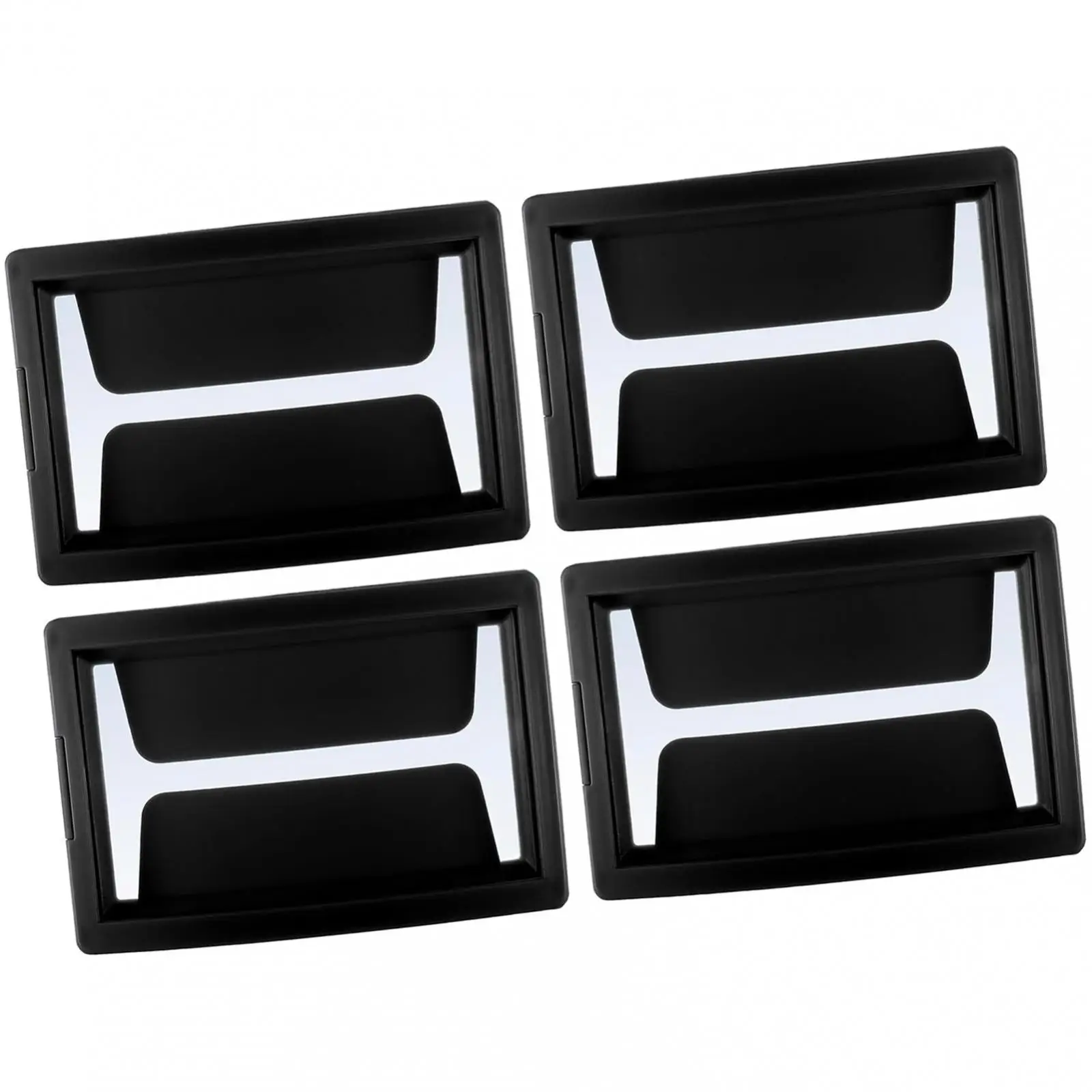 Ski Pass Holder Black ABS Weatherproof Badge Clamp for Goggle and Helmet Mount Downhill Skiing