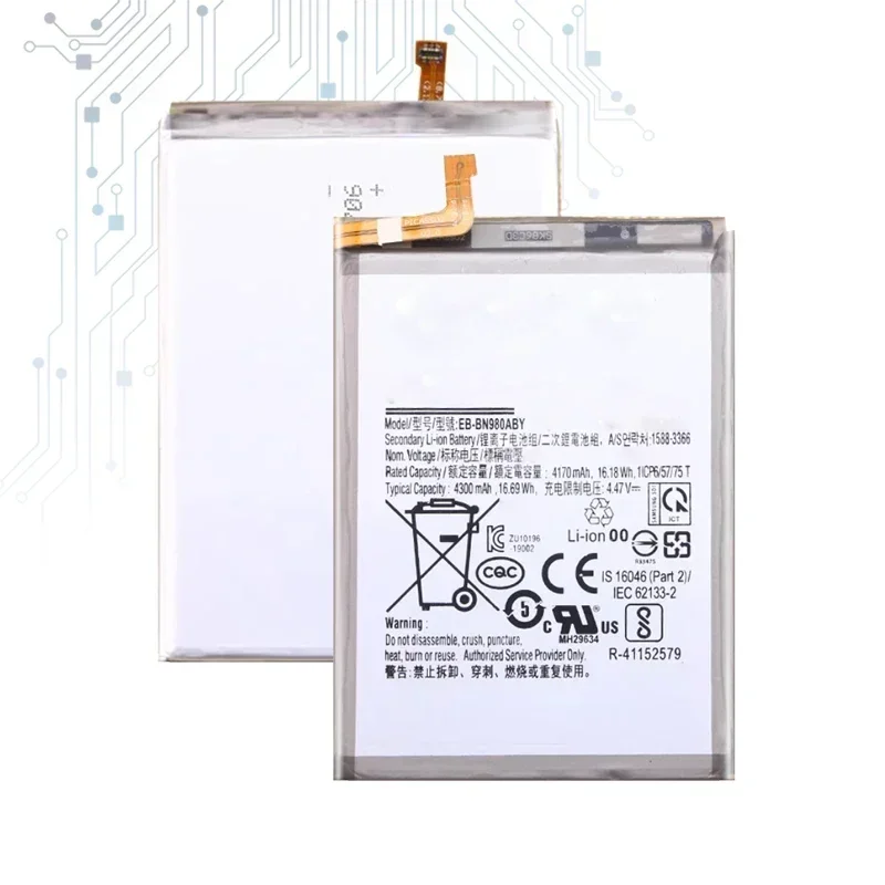 Batería de repuesto de alta calidad de 4300mAh EB-BN980ABY para Samsung Galaxy note20 Note 20 N980F SM-N980F/DS N980