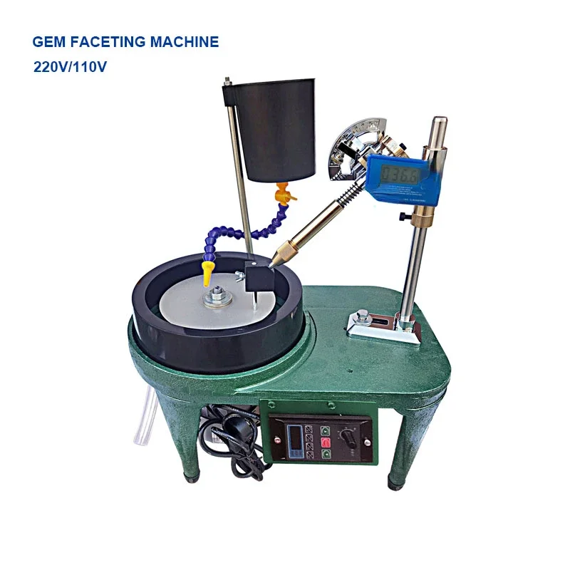 Gem Faceting Machine Polishing Flat Grinding Machine Jewelry Jade Stone Polisher Angle Grinder Gemstone Processing Tool