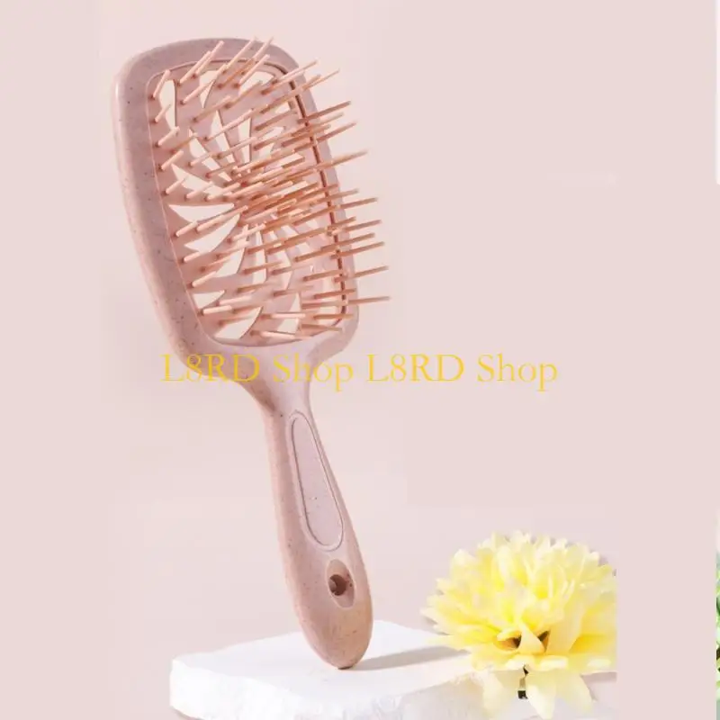L8RD Elegant Hair Styling Brush With Hollow Structure For Different Hair Types Promoting Natural Voluminous And Scalp Health
