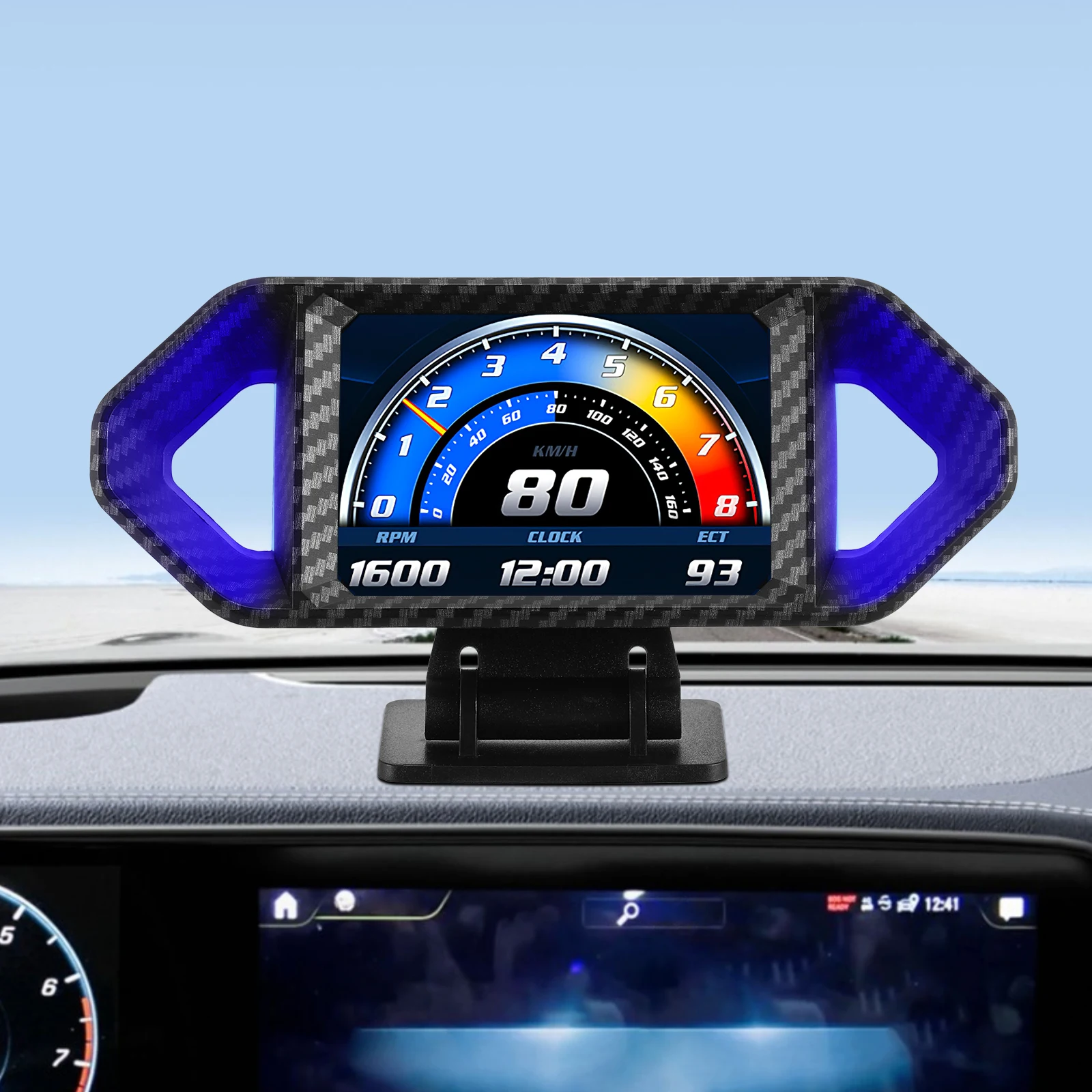 

Smart Car Computer LED Vehicle Meter Digital Display Speedometer Multifunctional Gauge Alarm Car Speed Display Smart