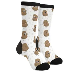 Cartoon Cute Vegetable Character Potato Casual Funny Funky Novelty Socks For Men Women