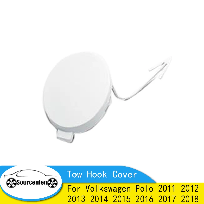 New Car Front Bumper Towing Hook Eye Cover For Volkswagen Polo 2011 2012 2013 2014 2015 2016 2017 2018 6R0807241A 6RD807241B