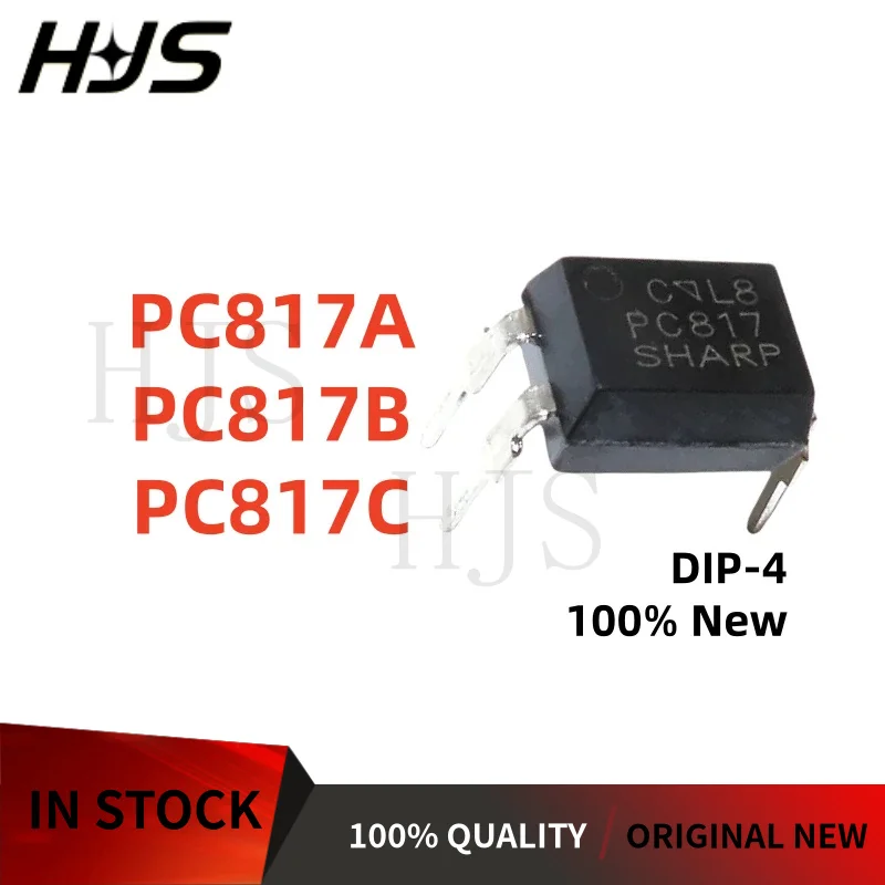 20PCS PC817A PC817B PC817C 817A 817C EL817B PC817-B PC817 IC 817B DIP-4 Optocoupler IC Best quality