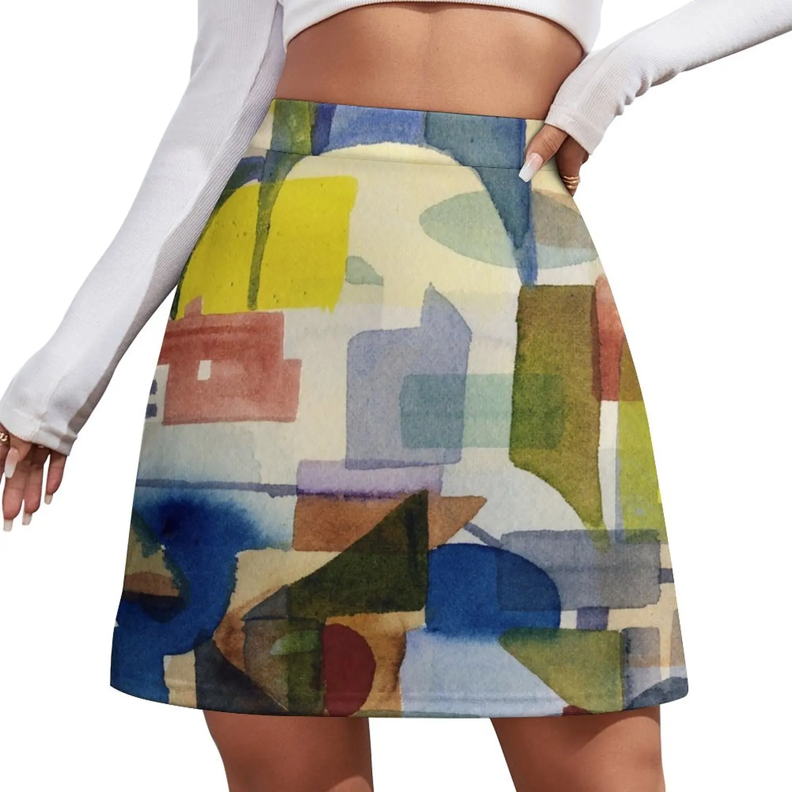 

Cityscape with Clouds Mini Skirt novelty in clothes fairy grunge 90s aesthetic sexy skirt Mini Skirt