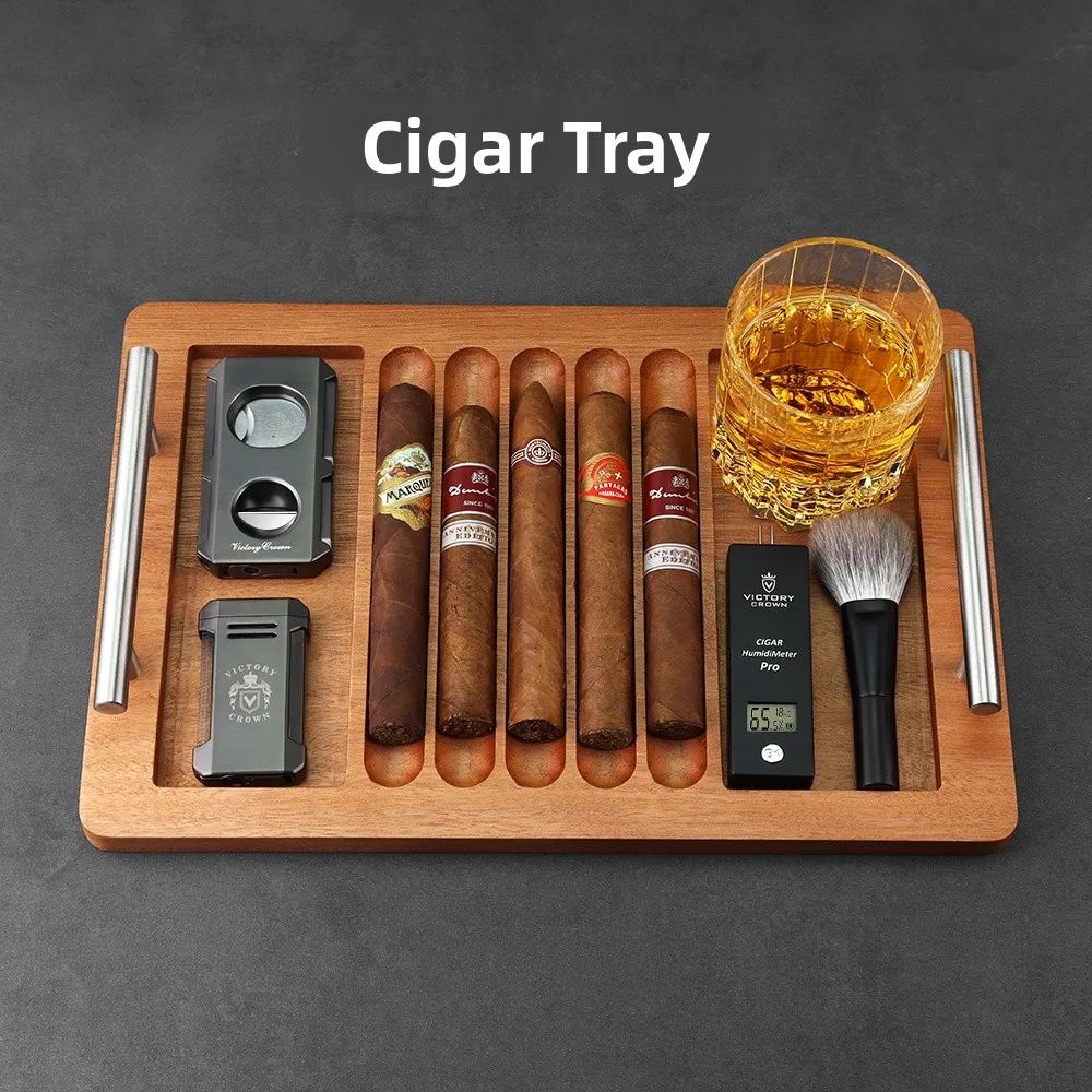 Cigar Tray Cigar Serving Tray Cigar Display Tray Tool Display Plate Cigar And Whiskey Dual Purpose Cigar Bar Special