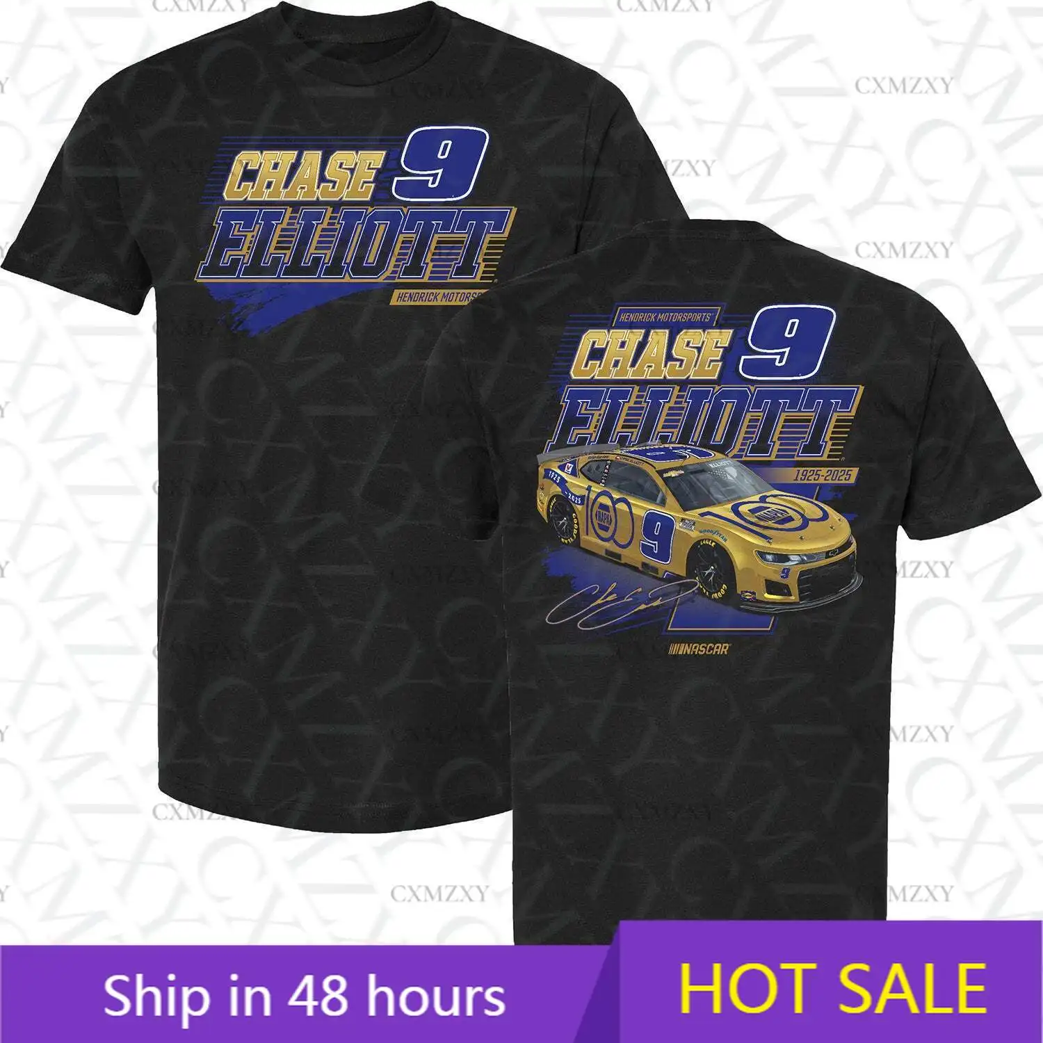 

Chase Elliott 2025 NAPA 100th Anniversary T-Shirt Black