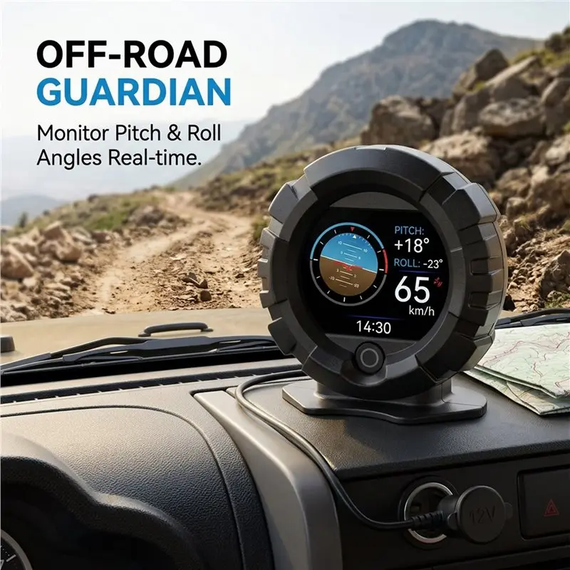 【Top Sale !!】X95 Off-Road Car GPS Slope Meter, Digital Head Up Display Inclinometer, Speedometer, Pitch & Slope Angle Meter