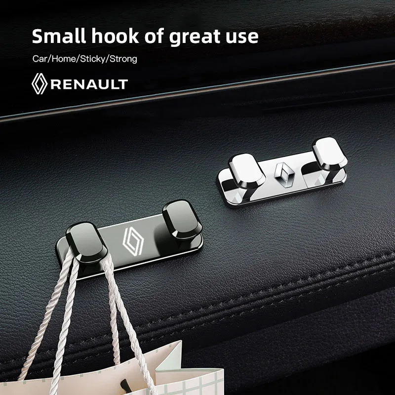 1Pcs Car Metal Storage Hook Organizer For Renault Clio Koleos Kadjar Captur Megane Espace QM6 Scenic Duster Twingo ZOE  Fluence