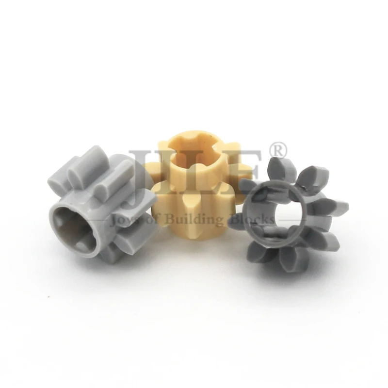 10 pièces technologie engrenage 8 dents Type Compatible avec 3647 bricolage blocs de construction créatifs briques accessoires haute technologie mécanique