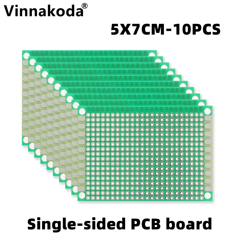 

10PCS/Lot 5x7 Cm Universal Circuit Board Single Side PCB Prototyping Boards 5*7cm Printed Circuit Boards for Arduino Experiment