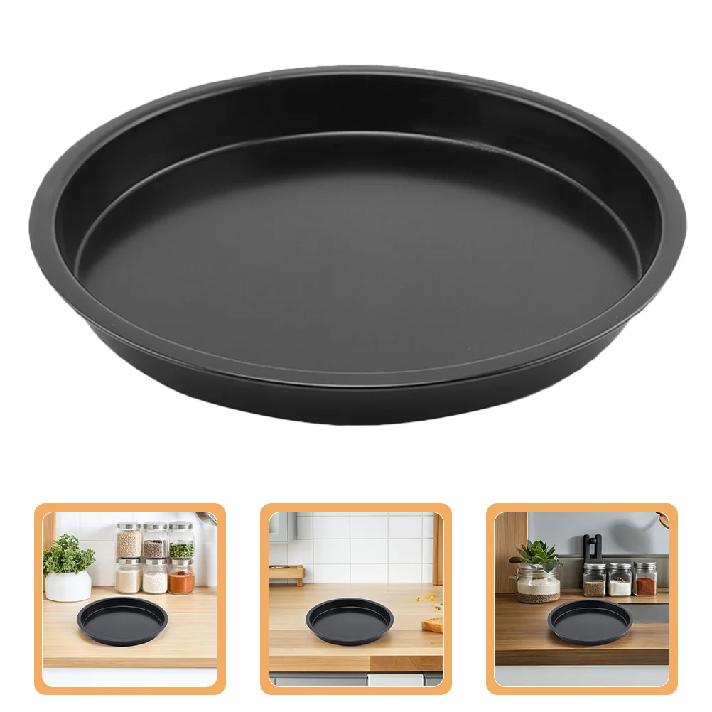 

4Pcs 9 Inches Round Pizza Pan Nonstick Carbon Steel for Baking Cookies Bread Crisper Pan Pizza Bakeware Baking Supplies