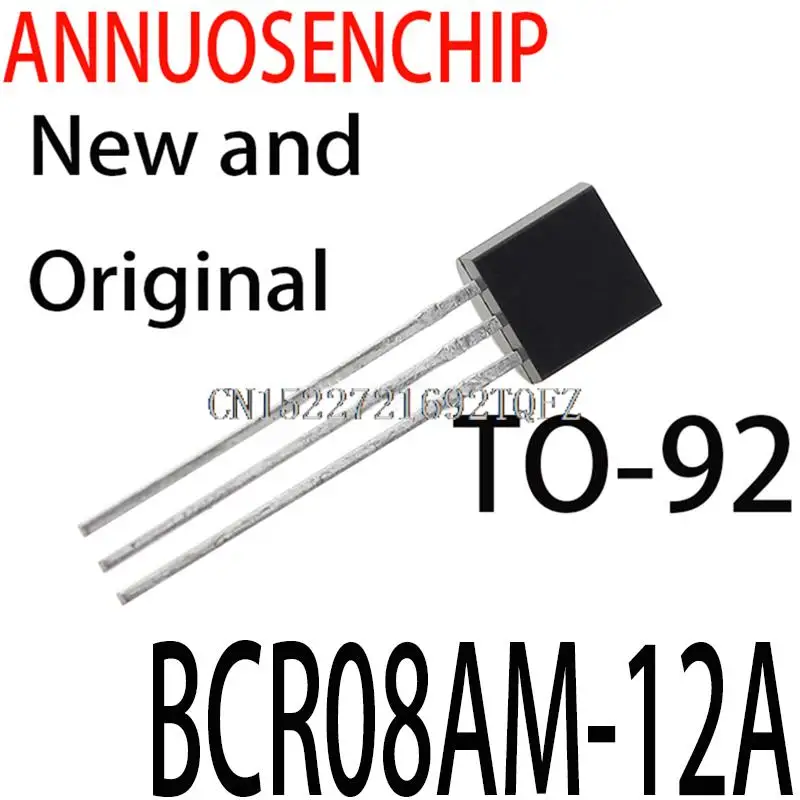 

100 шт./лот, новые и оригинальные BCR08AM-12 BCR08A12 BCR08A, триак, датчик движения, 600 В, 0,8 А TO-92 BCR08AM-12A