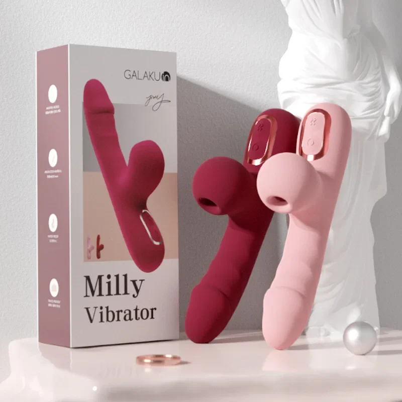 Galaku Milly Vibrating Stick Sucking Second Tide Mini Vibrating Stick Female Private Massage Clitoral Sucking Masturbation Stick