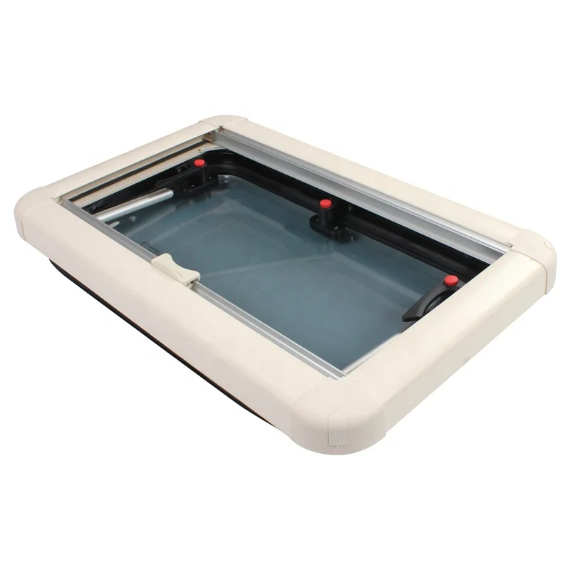  800x450 Aluminum Alloy Double Acrylic RV Caravan Touring Side Window With Fly Net and Sunshade RV Window Custom Sizes