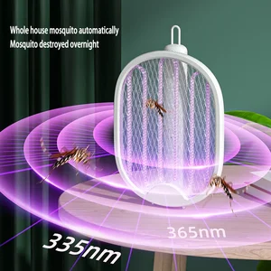Folding electric mosquito zapper mosquito, rechargeable USB, anti mosquitoes, forest fly, zanzare forest Main Mosquito Electric Racket Sales - №5