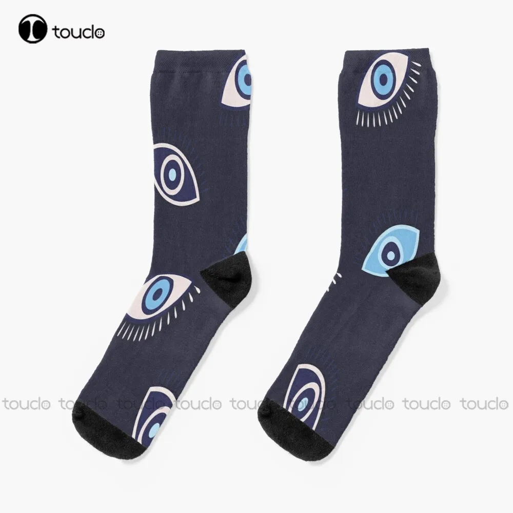 

Evil Eye Socks Soft Socks Street Skateboard Socks Unisex Adult Teen Youth Socks Design Cute Socks Creative Funny Socks