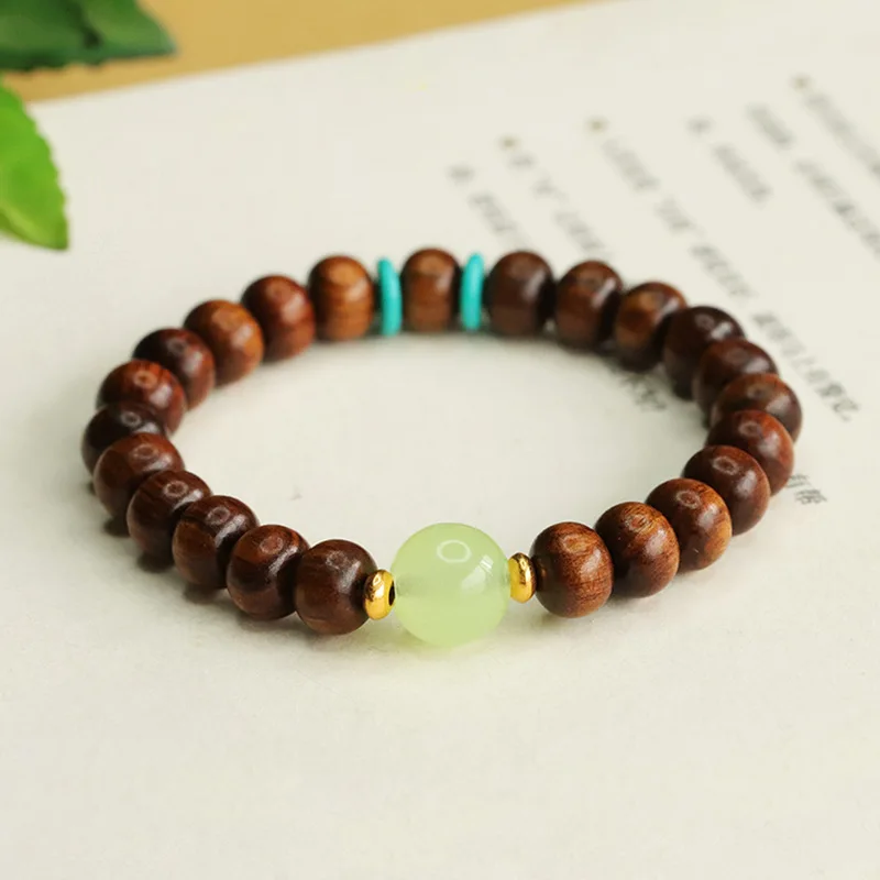 Rosewood bracelet abacus bead wood bead bracelet luminous bead Wenwan